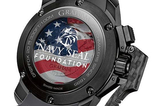 Graham Chronofighter Oversize Navy Seal Foundation - back