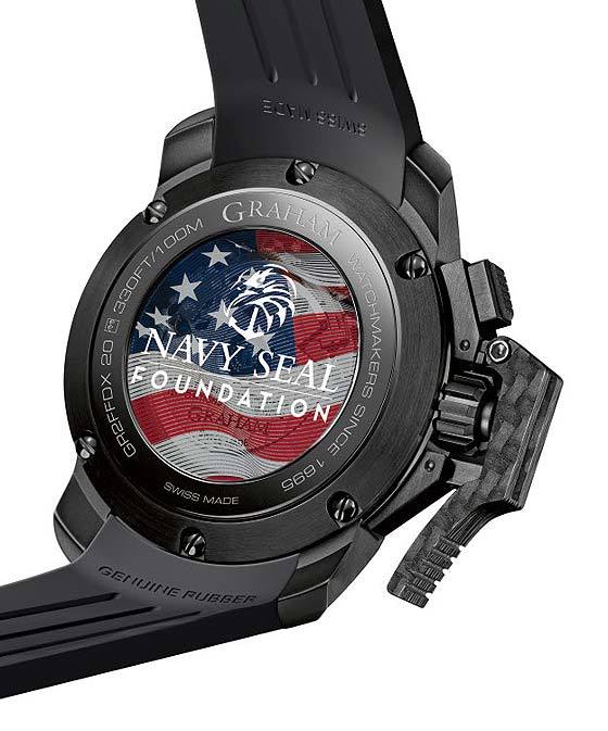 Graham Chronofighter Oversize Navy Seal Foundation - back