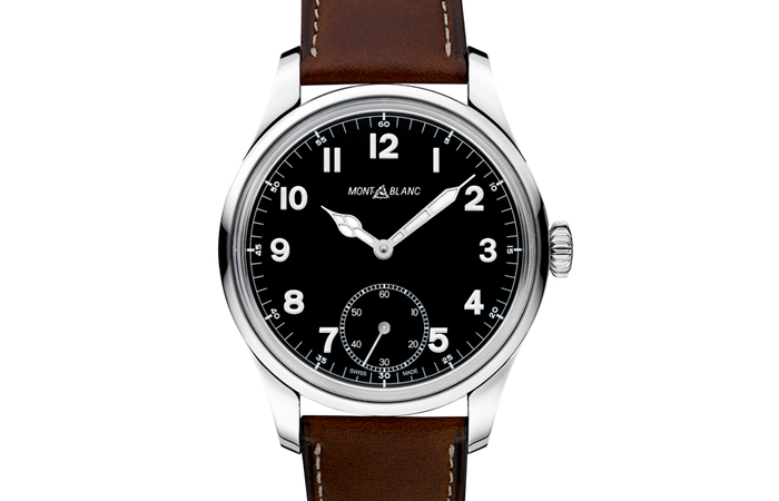 Brown strap montblanc small seconds