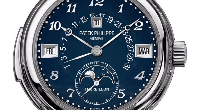 A One-of-a-Kind Replica Patek Philippe Ref 5016 Grand Complication in Steel with Blue Enamel Dial