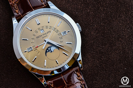Patek Philippe 5496P-014 Perpetual Calendar Retrograde - dial angle 2